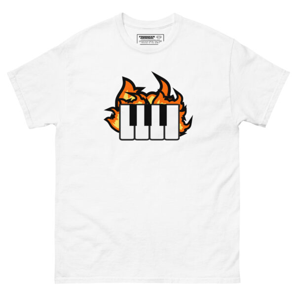 Keys on Fire 2nd series Men's classic White tee flat view