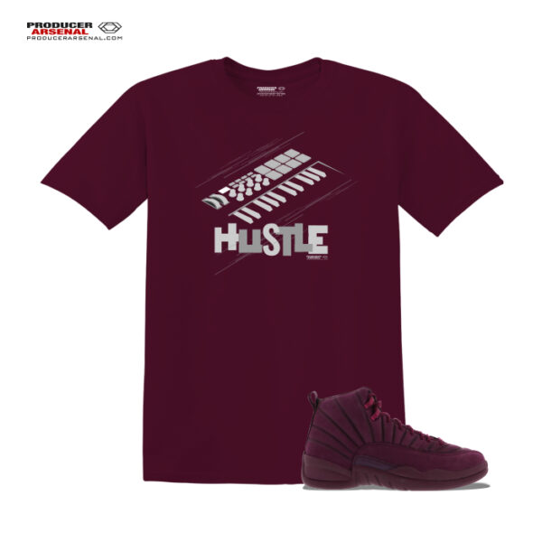 Midi Keyboard Hustle Men's classic Maroon Oak tee They think producing is easy. It's a hustle and can be a lucrative business for a deserving hustler.